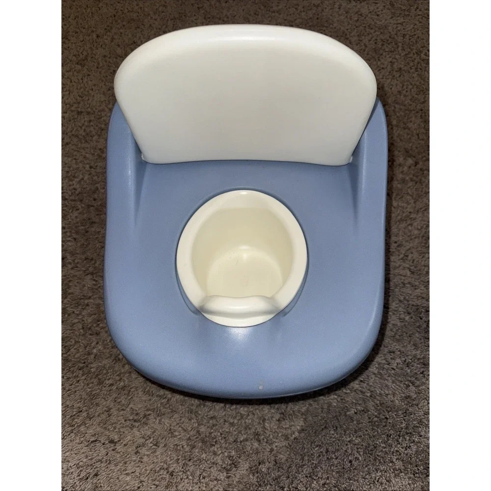 Little Tikes Potty Seat Vintage Blue White Toilet